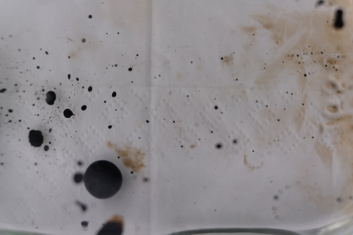 Black Slime ferrofluid detail