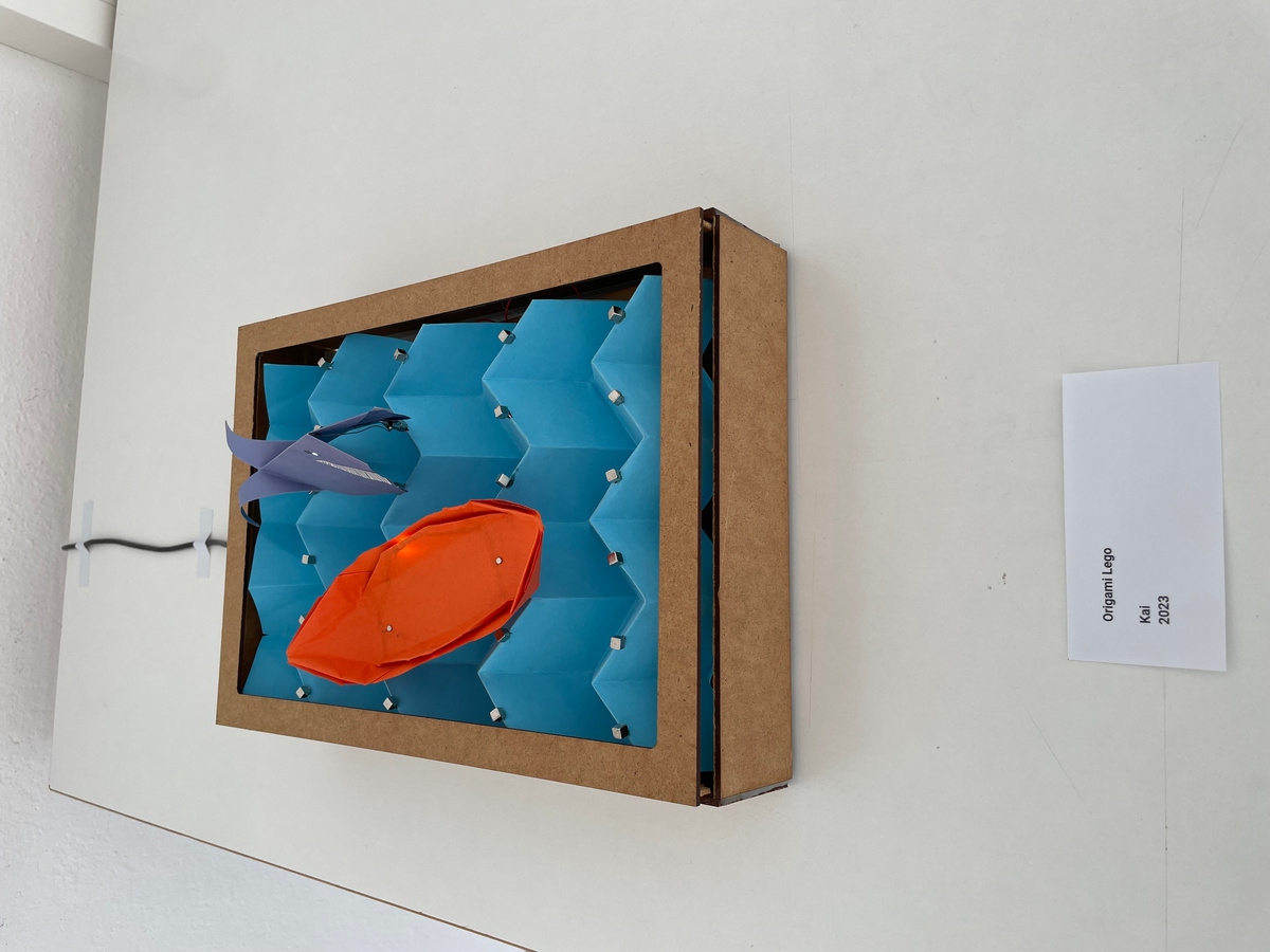 Folded paper light module