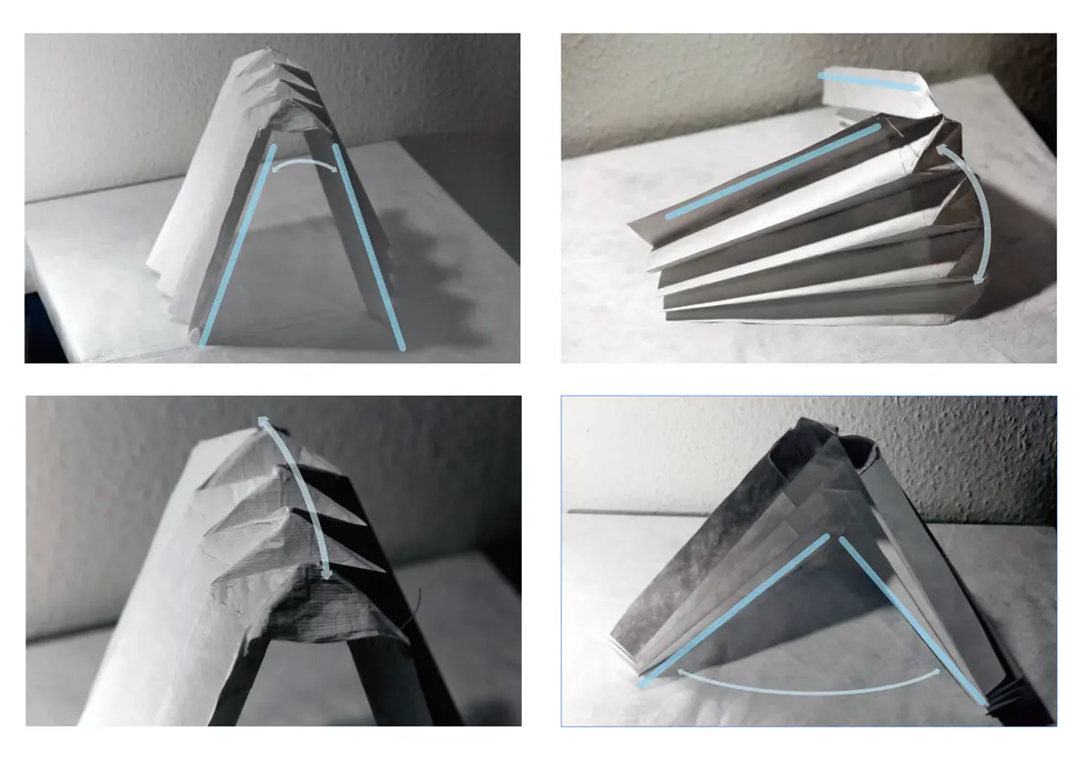 Space tent assembly detail