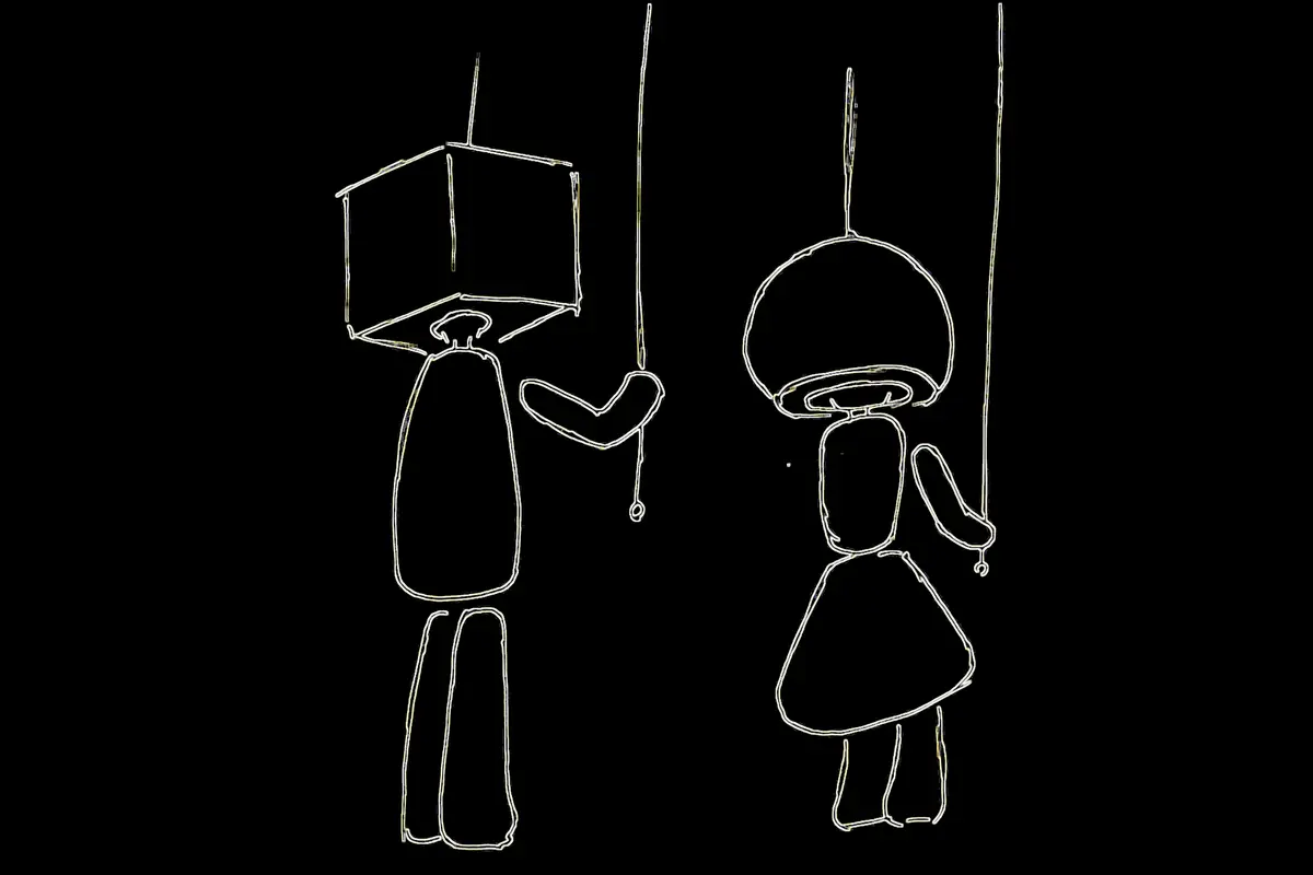 String Telephone concept visualization